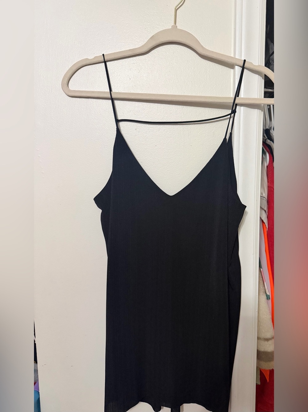 Express Black V-Neck Double-Strap Cami